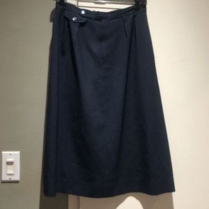 Vintage Black Majer Wool Pencil Skirt with Union Tag, sz 12, fits like modern 8